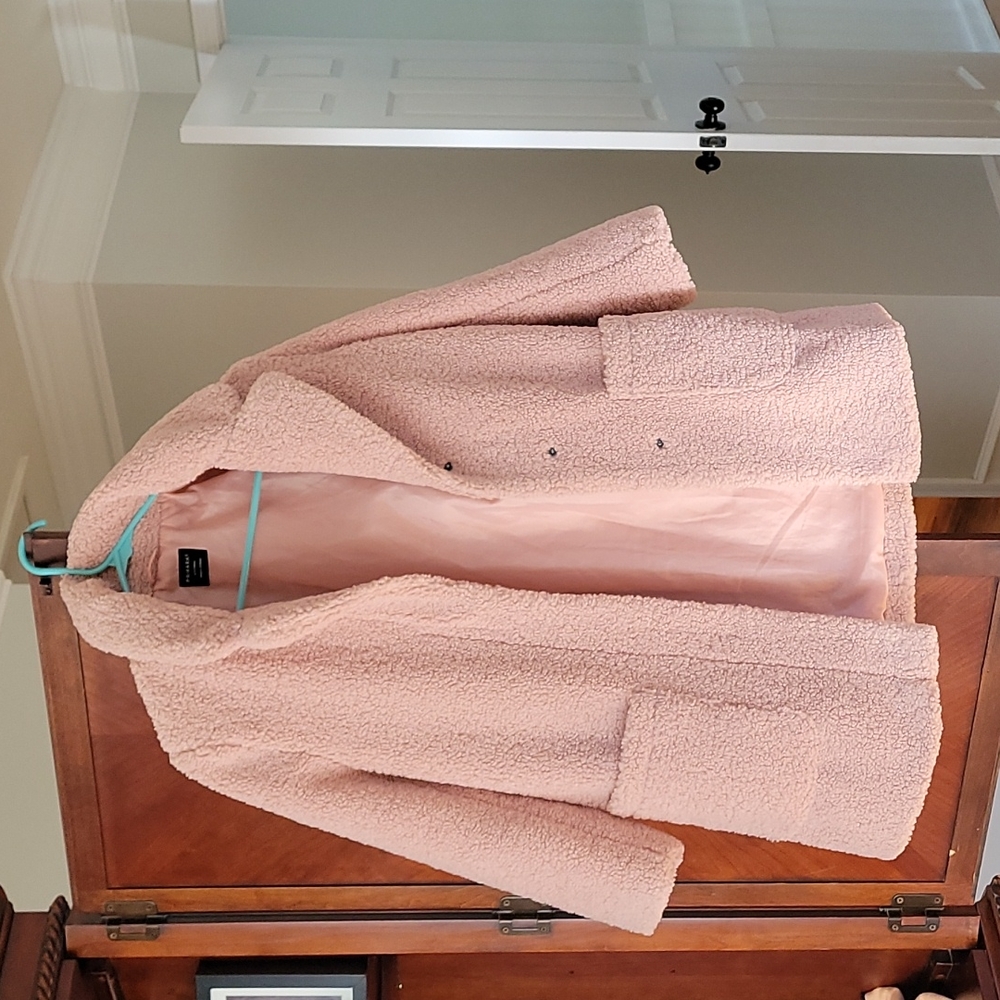 Beautiful rose pink teddy coat